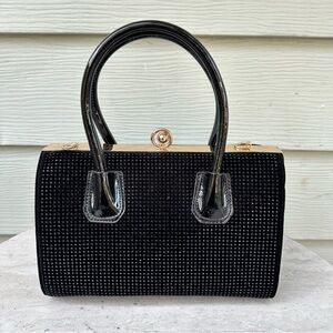Sparkly Bling Rhinestone Evening Clutch Handbag EUC